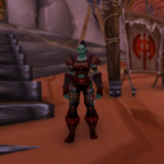 Emplacements vendeurs PvP Saison découverte WoW Classic Image of an Orcish vendor in WoW SoD.