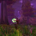 A druid is preparing to cast a Wrath spell
