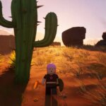 Guide de collecte de Flexwood dans LEGO Fortnite (astuces pour récolter du Flexwood) Screenshot of a cactus in LEGO Fortnite.