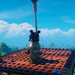 LEGO Fortnite : la fonction de déplacement rapide ? LEGO Fortnite character flying on a plane