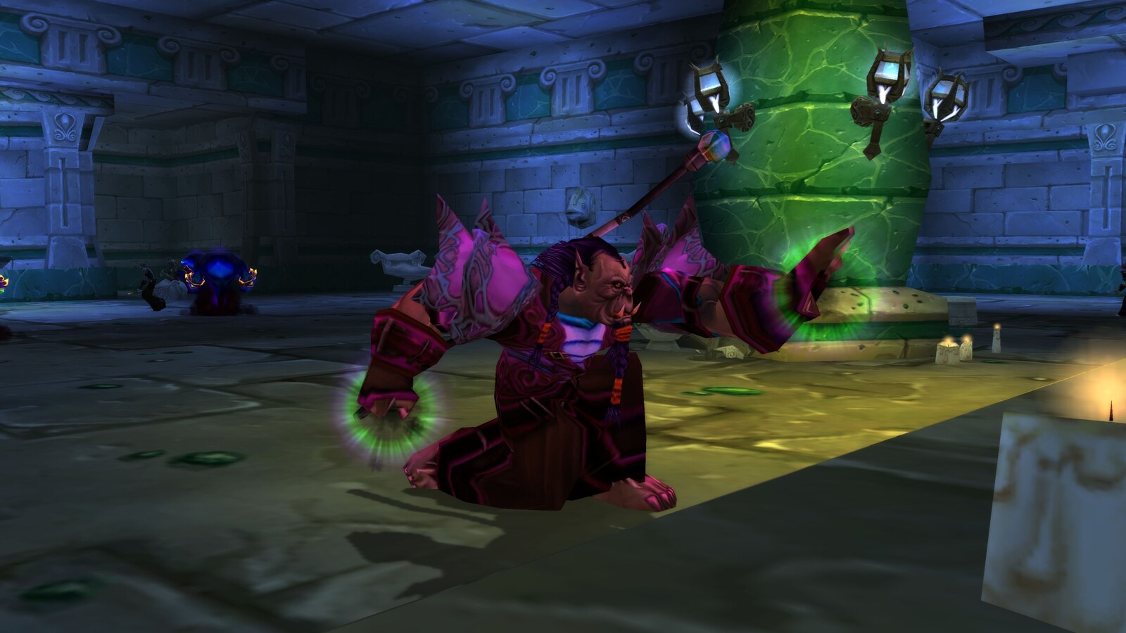 A caster in WoW Season of Discovery fights bots