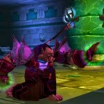 An image of an orc warlock casting a spell in World of Warcraft season of discovery