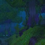 A WoW Classic screenshot featuring the purple and green forests of Ashenvale