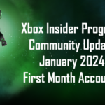 Community Update January 2024 - First Month Accounts