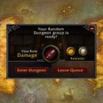 The dungeon finder logo menu from World of Warcraft