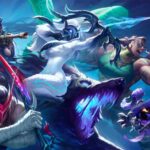 Riot fusionne les serveurs LoL SEA et promet des améliorations aux joueurs LoL official splashart wallpaper featuring Yone, Caitlyn, Kindred, Illaoi, and Veigar