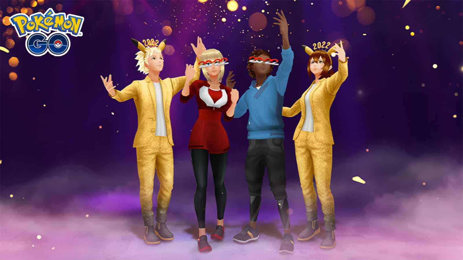 Trainers celebrating the New Year