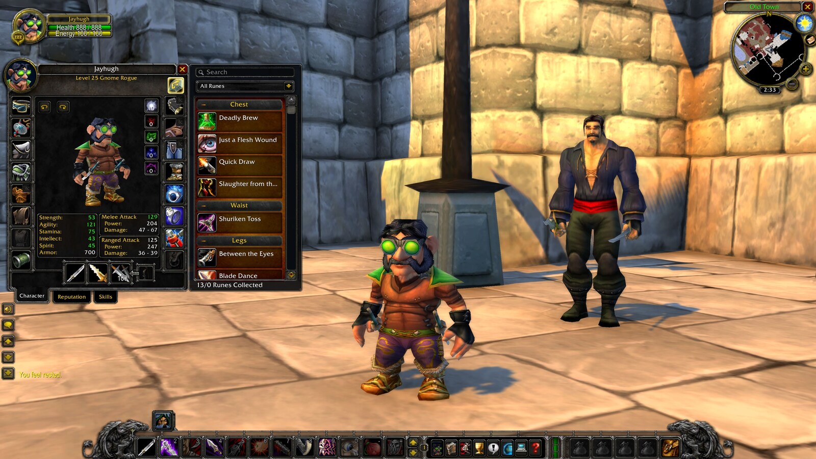 A Gnome stands ready in Season of Discovery