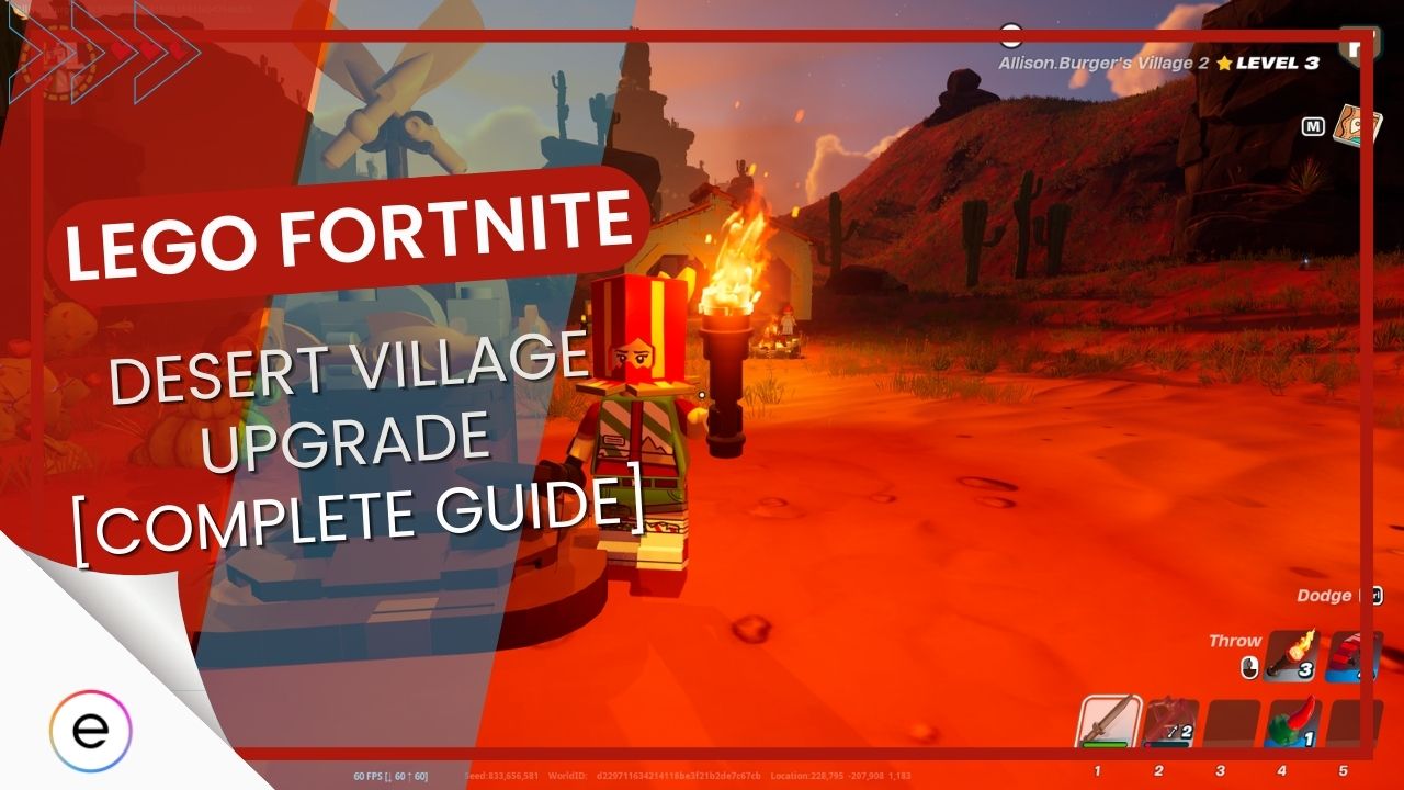 LEGO Fortnite: Desert Village Upgrade List [Complete Guide]