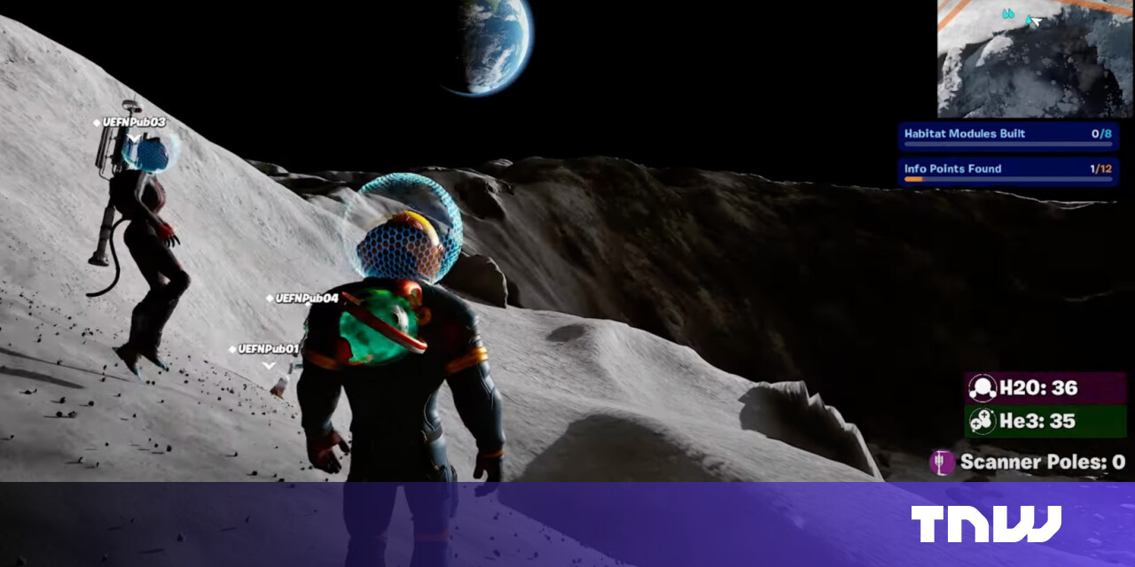 You can now build ESA’s future lunar base in Fortnite