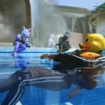 Découvrez l'événement High Trip en MW3 : tout ce que vous devez savoir Soldiers chilling in a swimming pool wearing a rubber ducky helmet in MW3 s3 multiplayer trailer