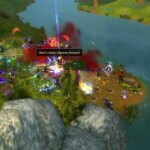 WoW players fighting Daeten Swiftplume during the Noblegarden event.