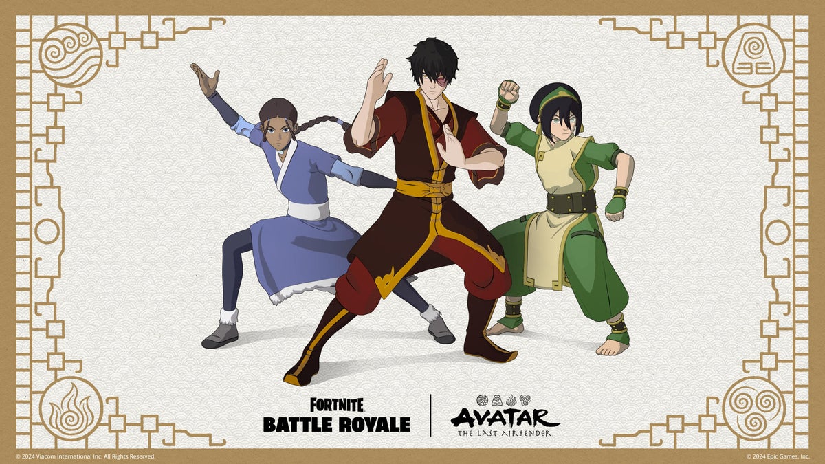 Fortnite Releases New Avatar Skins for Katara, Zuko, and Toph