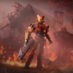 Découvrez l'Opération: Honneur Banni de Halo Infinite en direct ! Halo Infinite key art for Operation: Banished Honor depicting a group of Jiralhanae surrounding a Banished Spartan