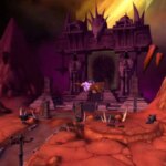 The Dark Portal as viewed from Hellfire Peninsula in WoW The Burning Crusade Classic