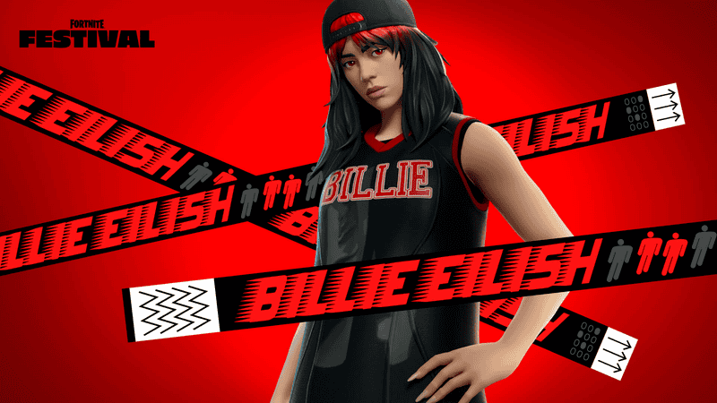 fortnite red roots billie eilish skin