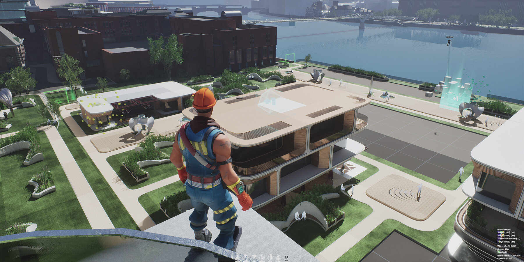 fortnite x ZHA invite players to 're:imagine london' in multiplayer quest