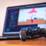 Gaming laptop with gaming controller