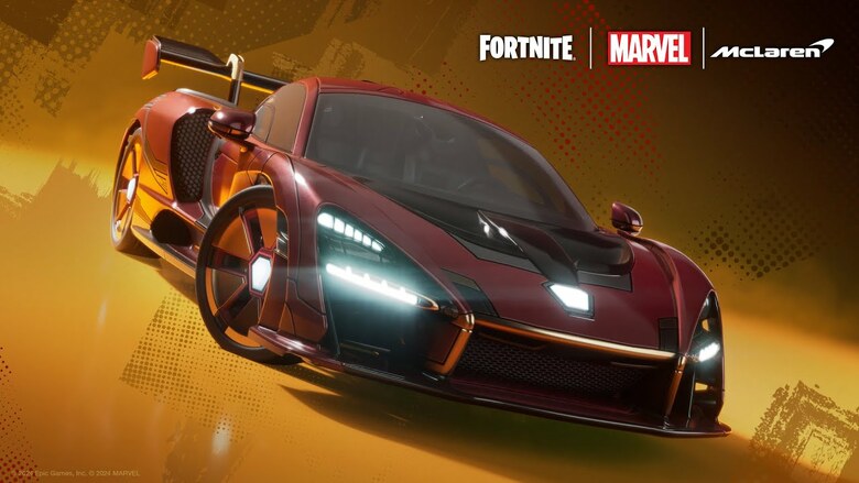 The McLaren Senna joins Fortnite tomorrow