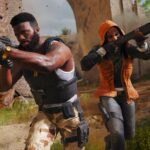 Modern Warfare 3 characters shooting at each other on Favela map