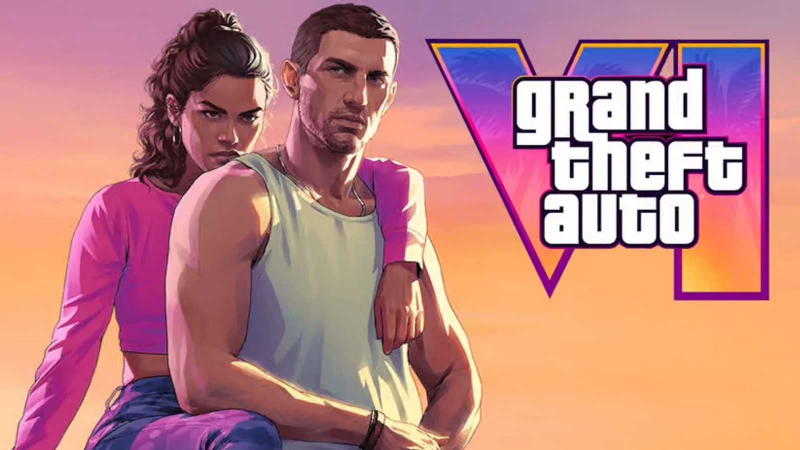 An image of gameplay showing the GTA 5 and GTA Online logos