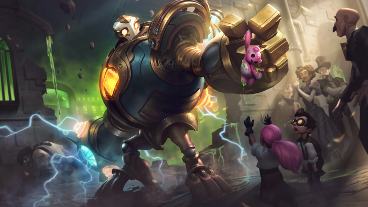 Blitzcrank cover art league of legends