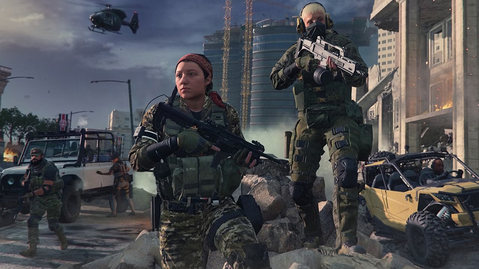 black ops 6 logo on blurred background of bo2 map meltdown