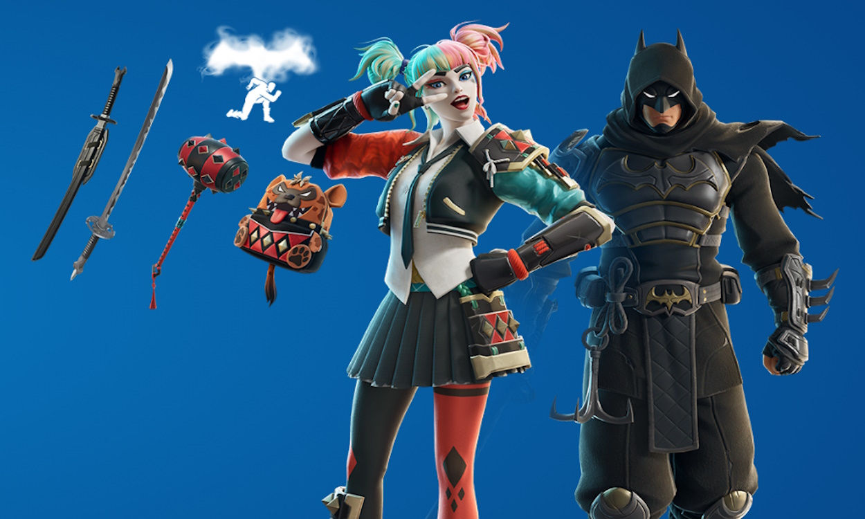 How to Get Ninja Knight Batman and Karuta Harley Quinn Skins in Fortnite