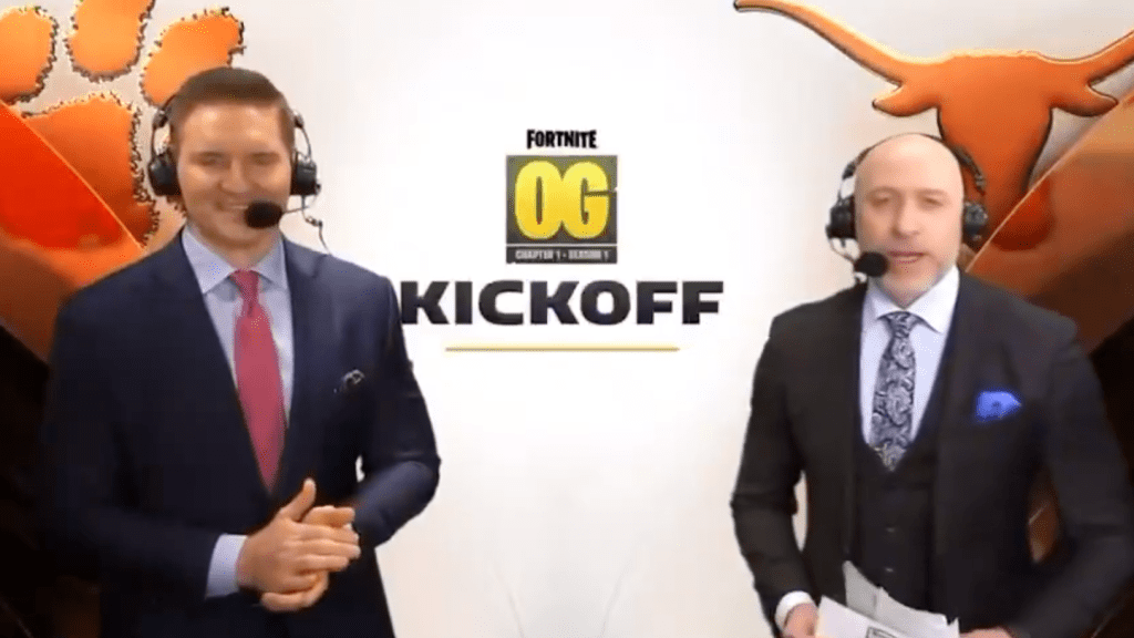 Fortnite OG Kickoff during College Football Playoff had fans baffled