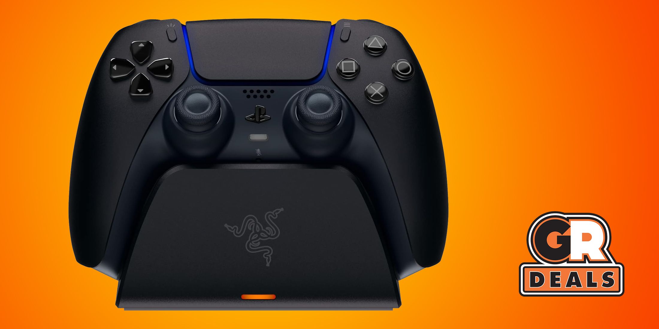 The Razer Quick Charging Station for PS5 DualSense is Half-Off