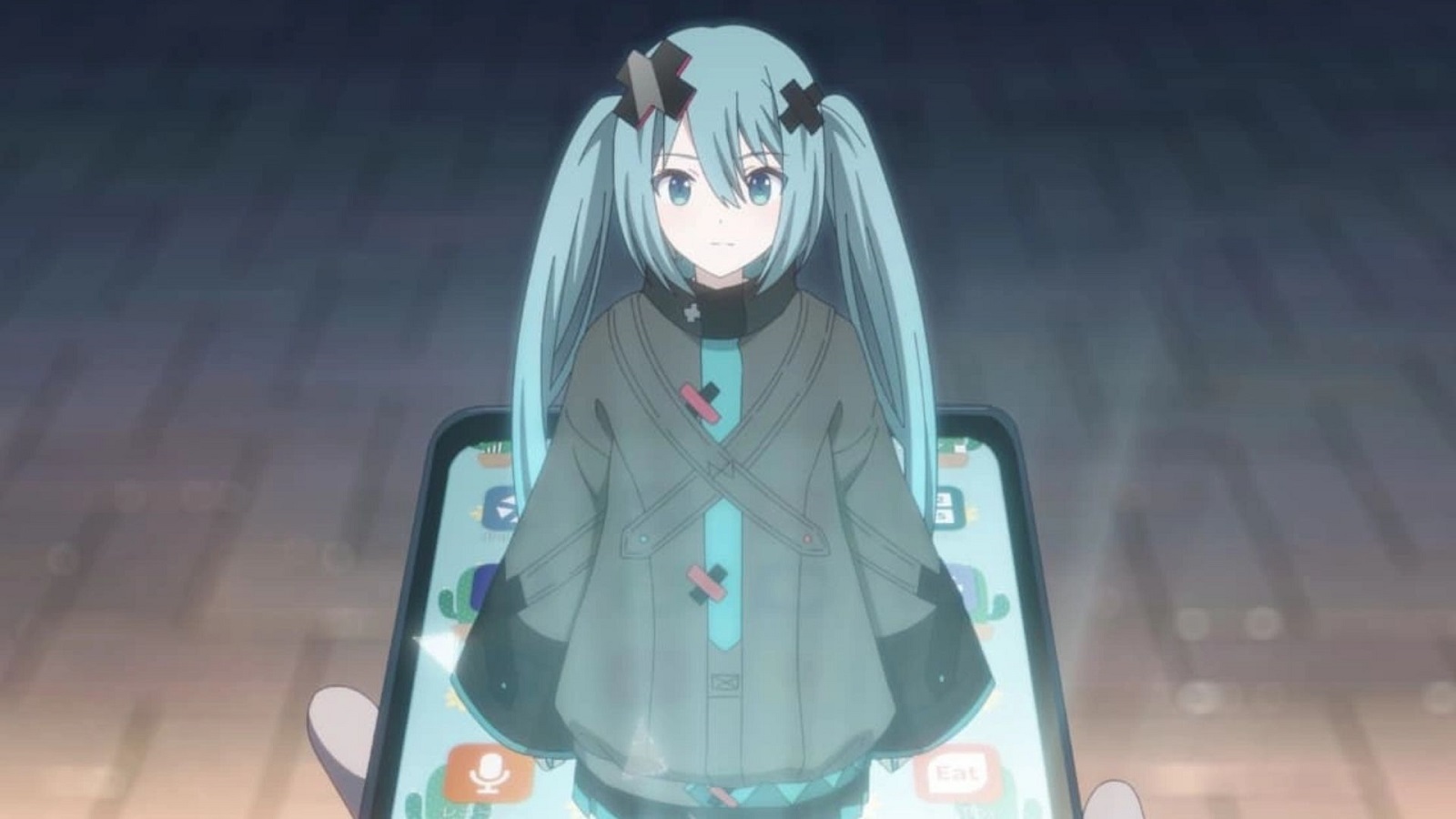 A screenshot featuring Hatsune Miku and Fortnite logo.