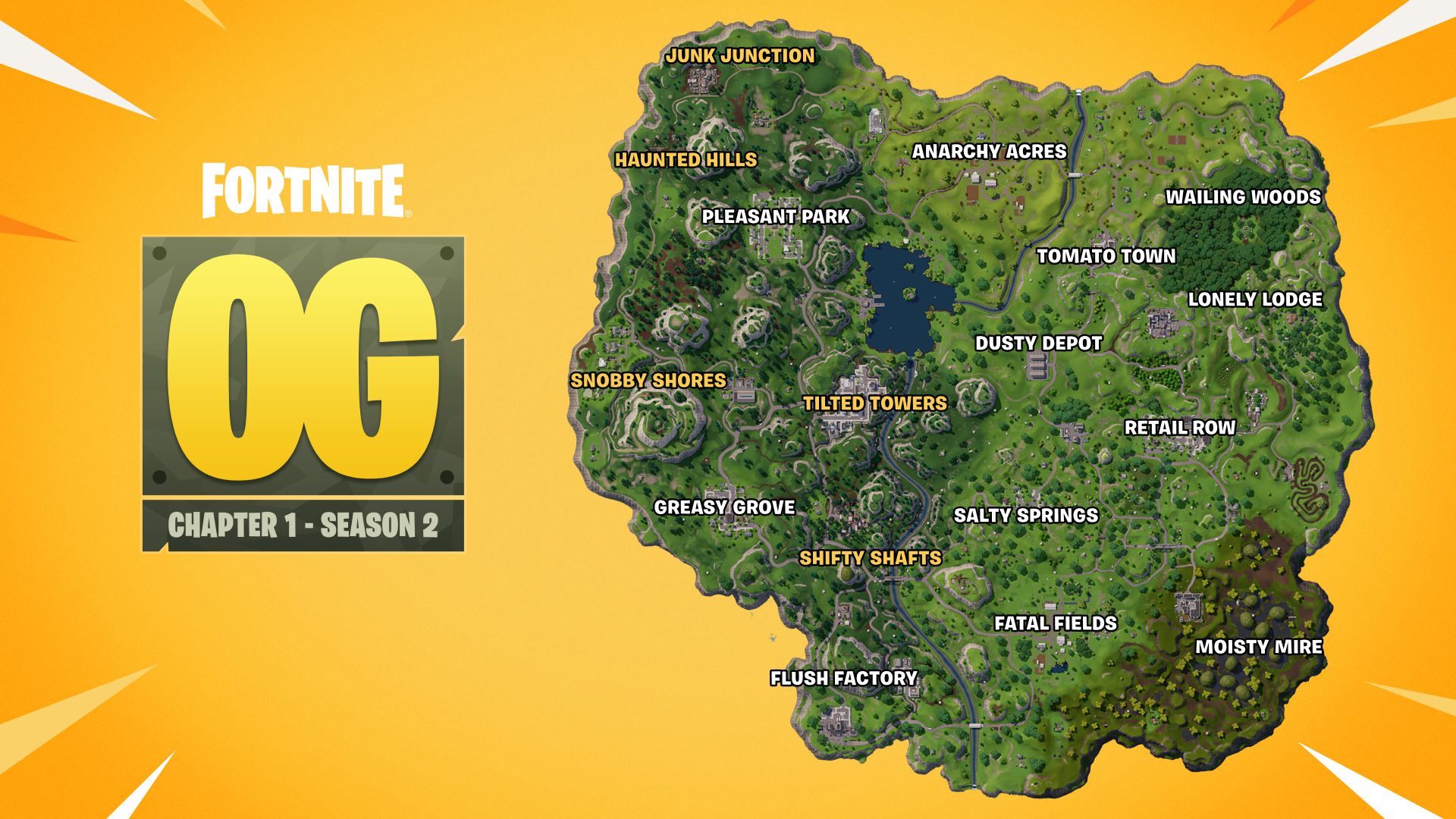 Tilted Towers returns in Fortnite OG Season 2