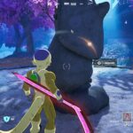 Résoudre les énigmes de la forêt Nightshift dans Fortnite : toutes les réponses The dog statue that's part of the riddles in Fortnite.
