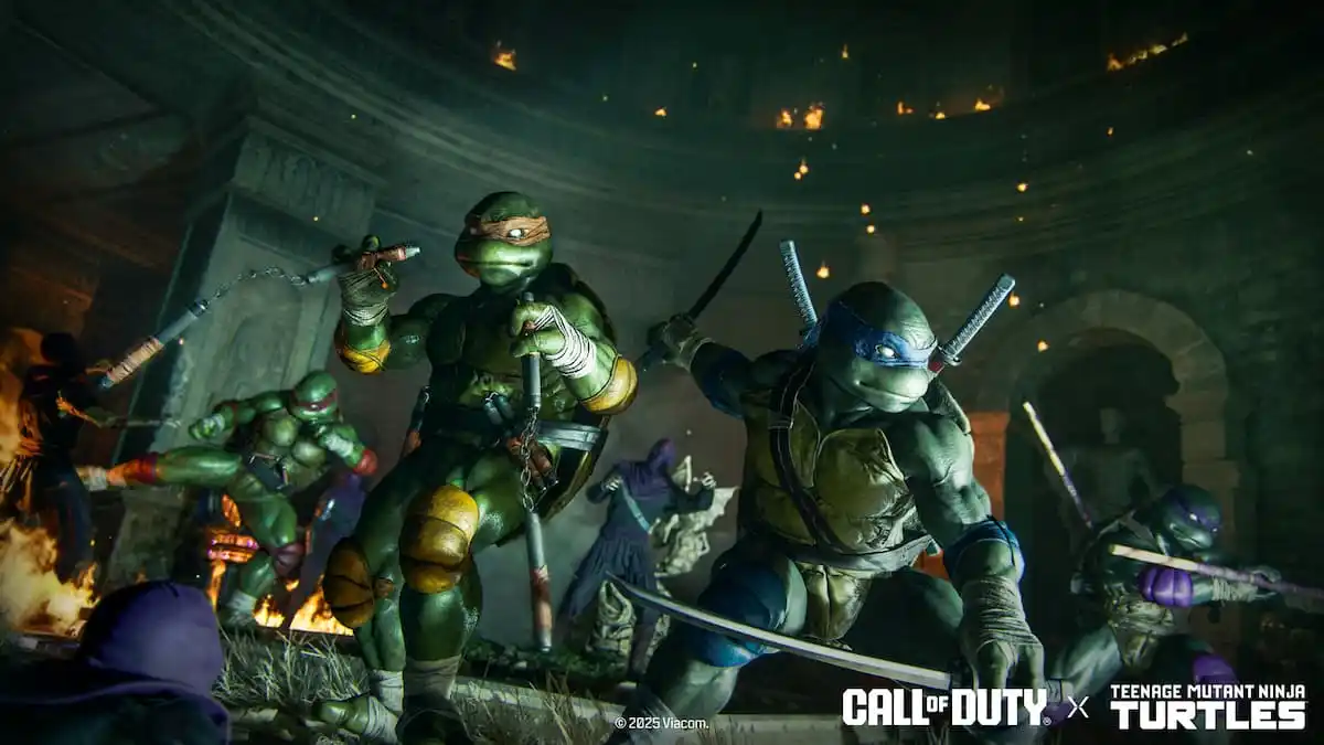 Ninja Turtles fighting Zombies in BO6 Zombies