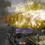Enemies affected by Napalm Burst Ammo Mod on Liberty Falls in Black Ops 6 Zombies
