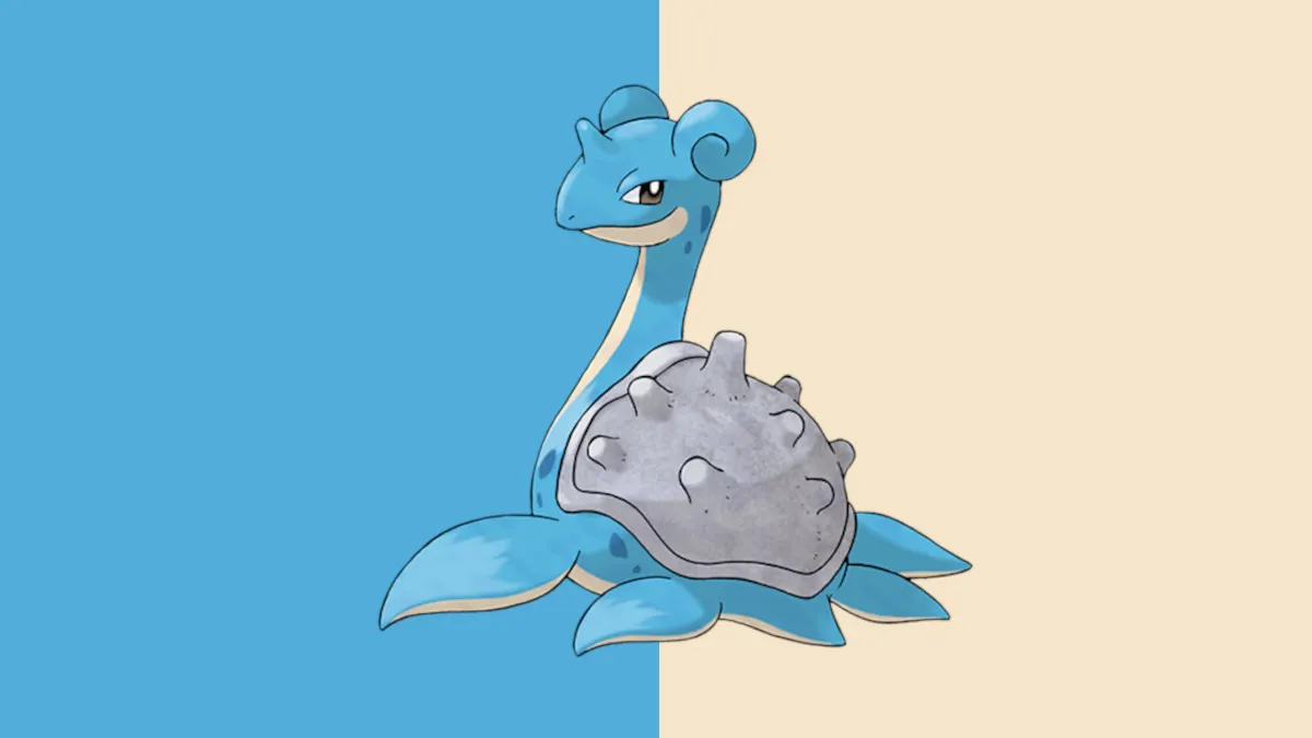 Lapras, an aquatic dinosaur-like Pokemon