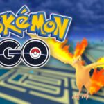 Moltres and the Pokémon GO logo