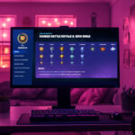 Les classements de Fortnite en 2025 : quel est le rang le plus élevé ? A computer monitor displays a Fortnite ranking system