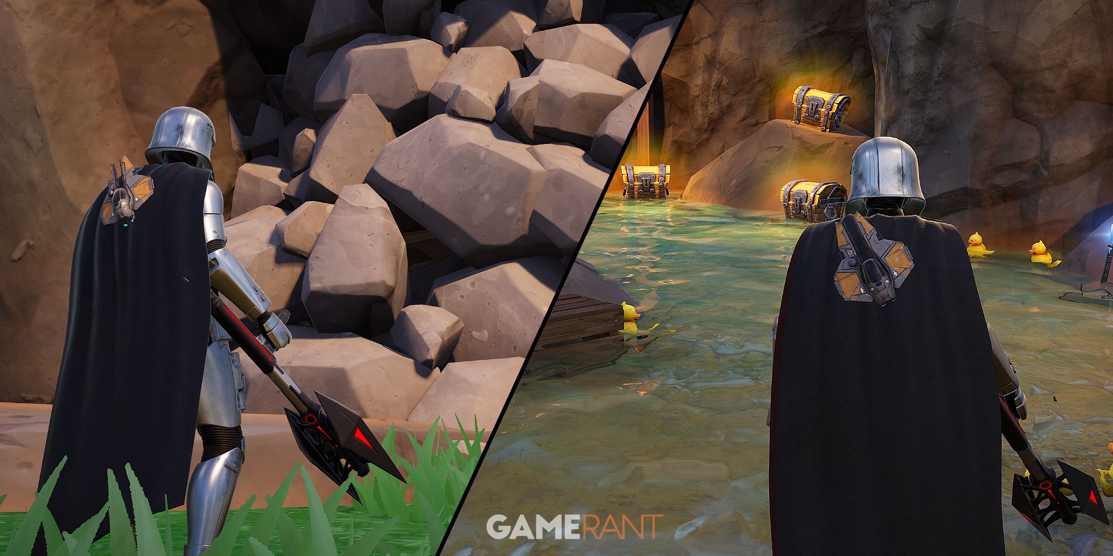 Canyon Crossing Secret Cave Location In Fortnite