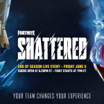 Fortnite Shattered : Un événement de fin de saison surprenant dévoilé, les joueurs en émoi. Fortnite Shattered — Latest End of Season Event Announced