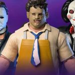 Michael Myers, Leatherface and Billy the Puppet Fortnite Fortnitemares action figures unveiled by NECA