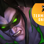WoW : La fermeture des serveurs privés signalerait la fin du MMO ? Illidan, a blindfolded demon hunter, snarls with the Terminally Online logo superimposed over his face.
