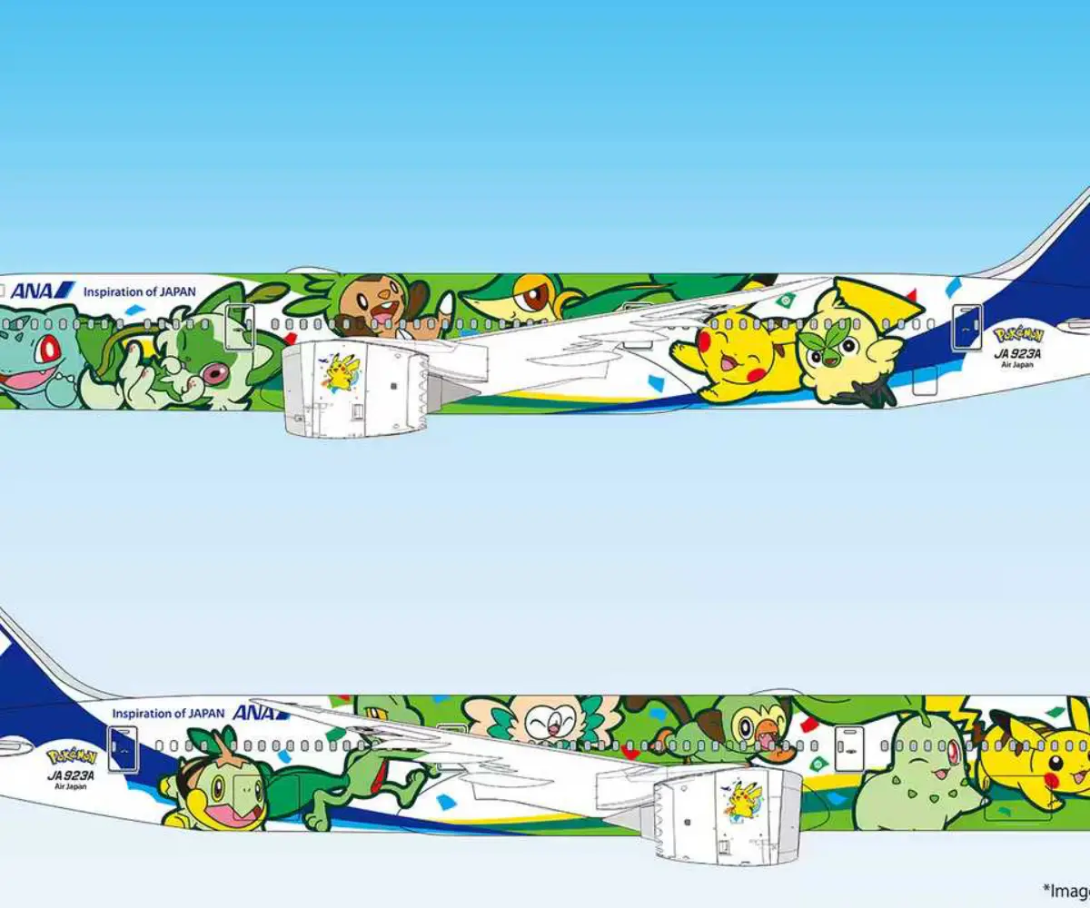 ana green pokemon jet livery