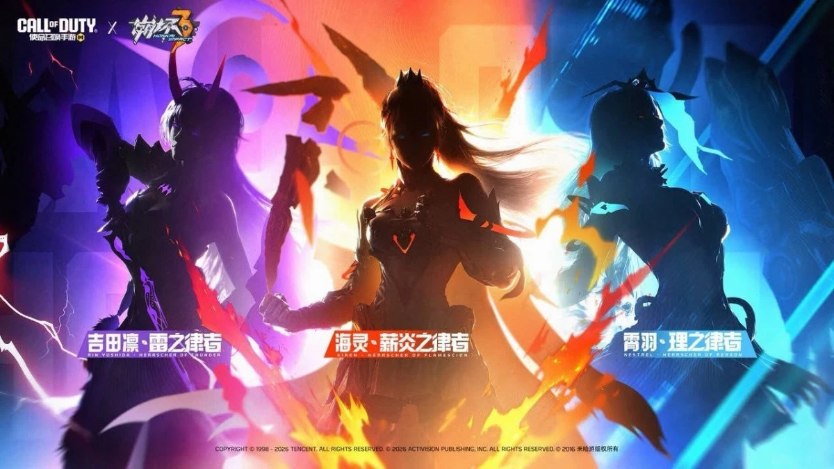 Call of Duty Mobile and Honkai Impact 3rd visual