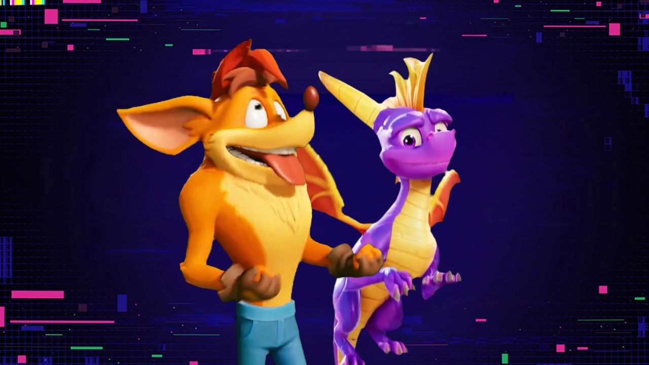 Crash Bandicoot Fortnite Skin and Spyro the Dragon Sidekick Revealed