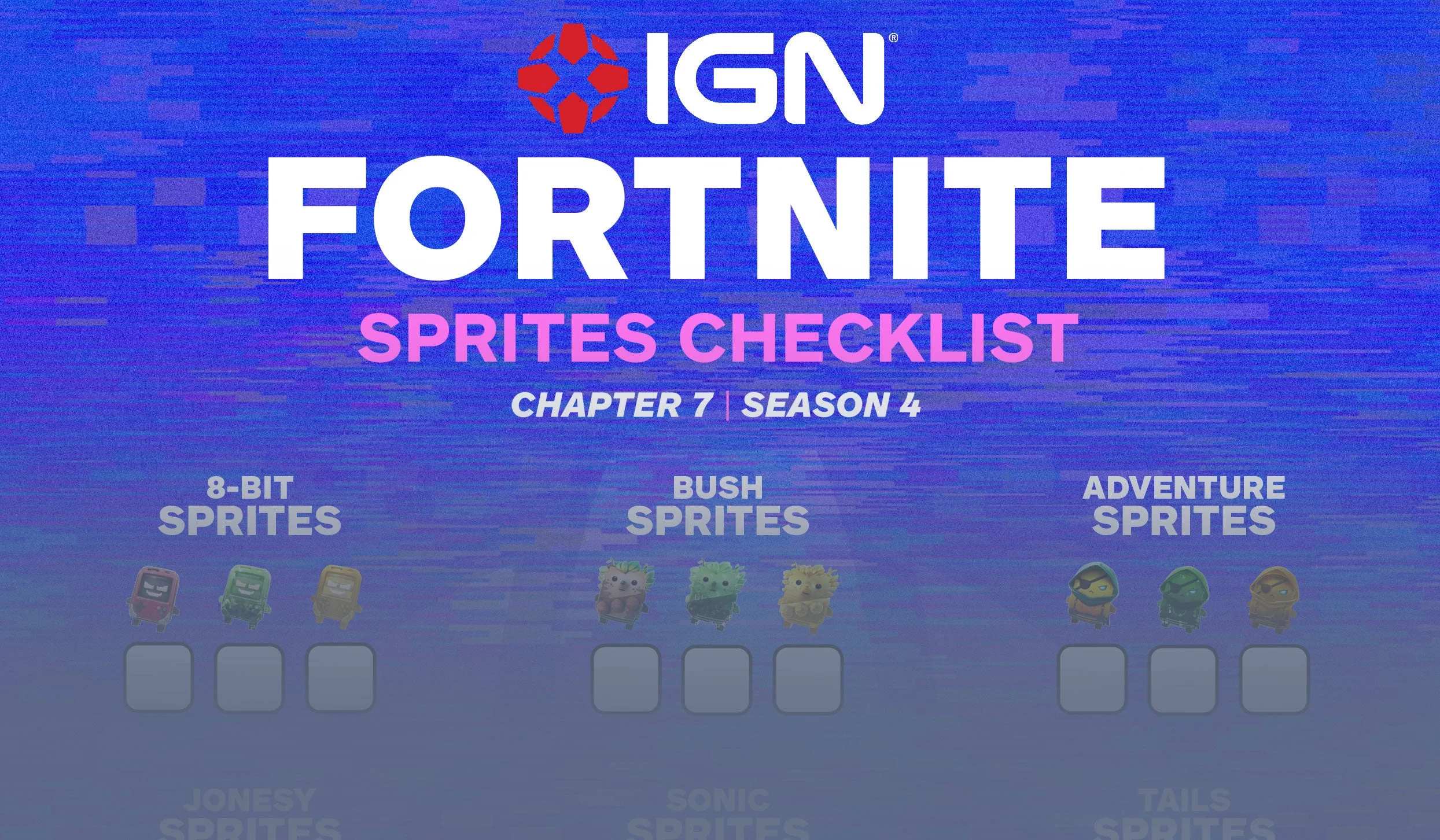 Sprites Checklist and Guide (Chapter 7 Season 4) - All Variants List - Fortnite Guide