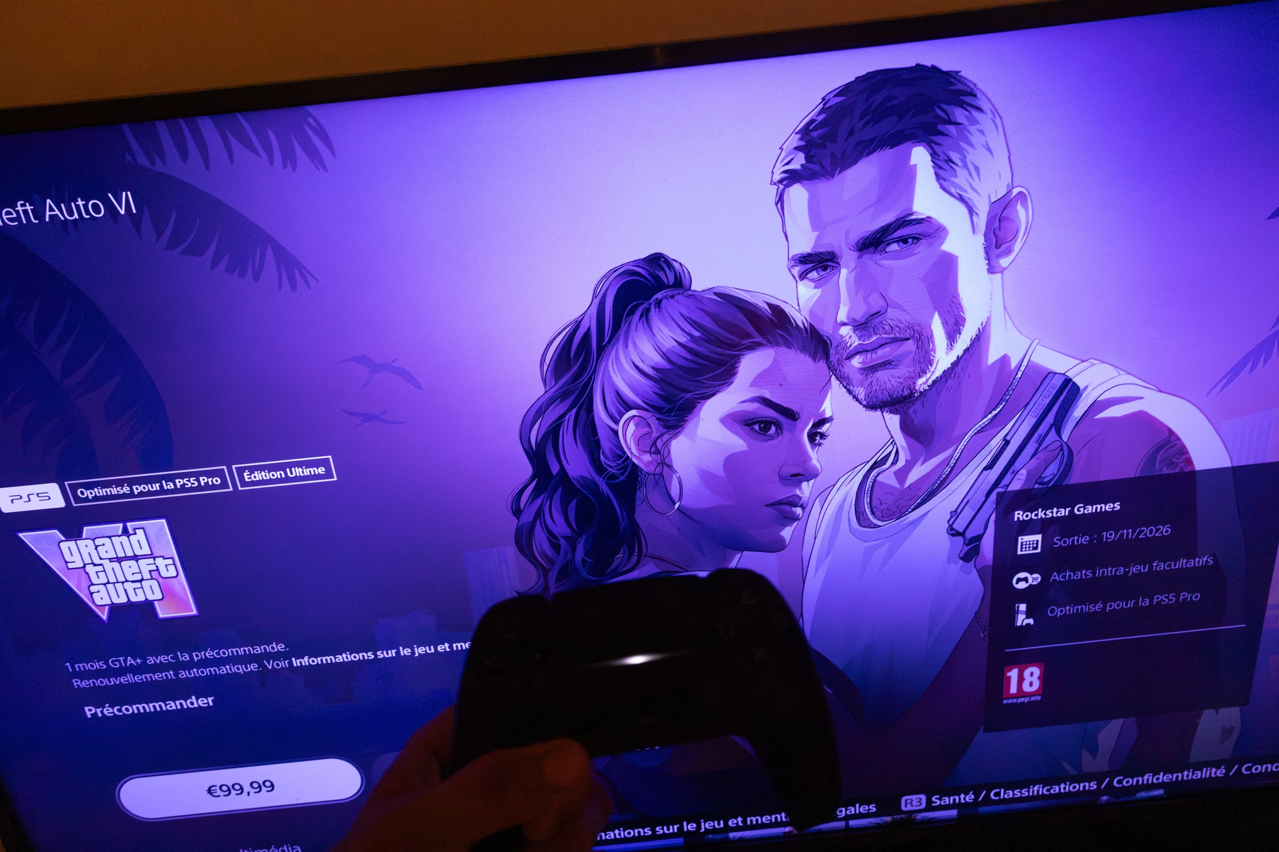 FRANCE-CORSICA-VIDEOGAMES-GTA6-PLAYSTATION-PREORDER-ILLUSTRATION