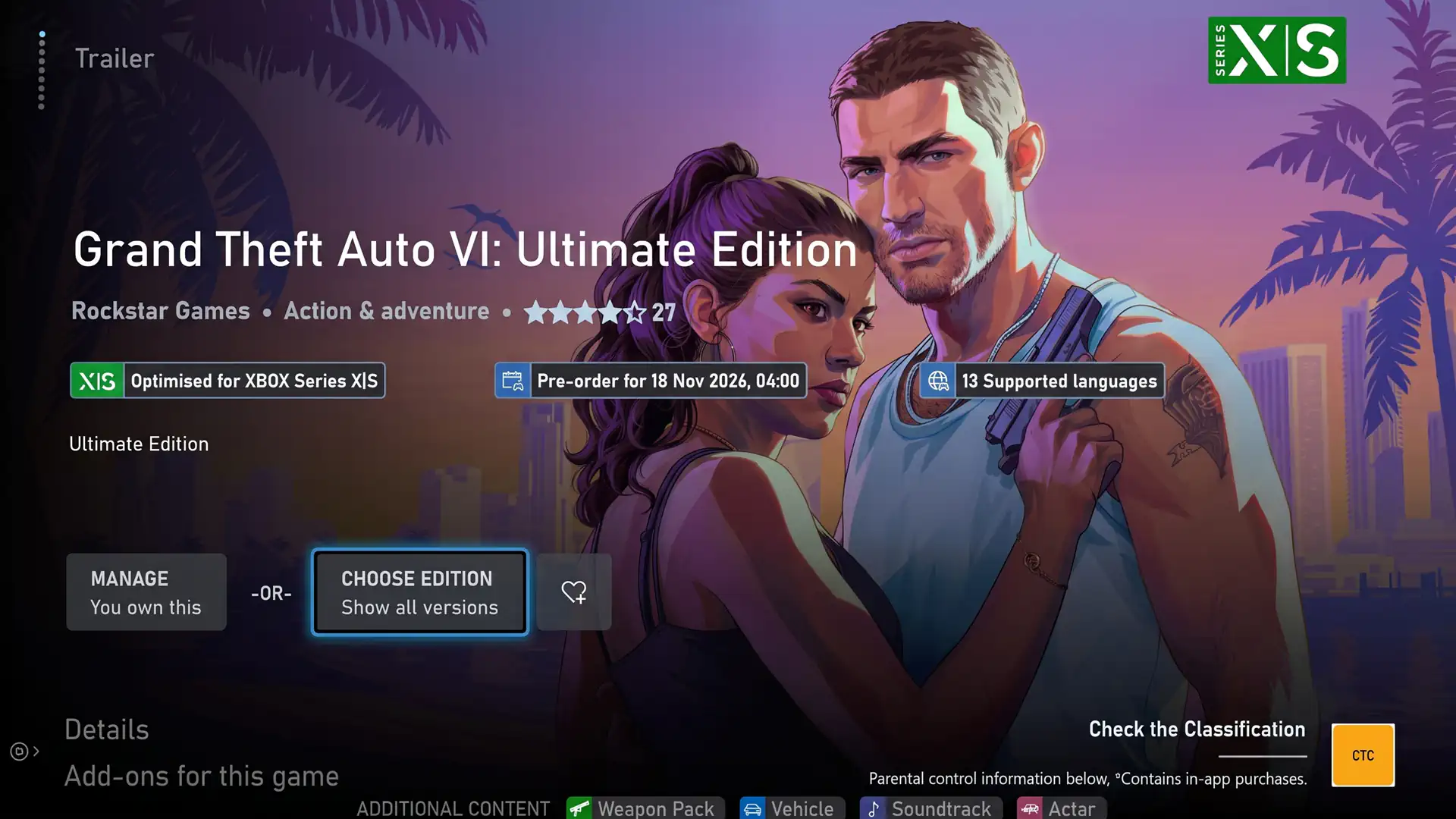 Xbox owners are hoping to get GTA 6 before its official release.