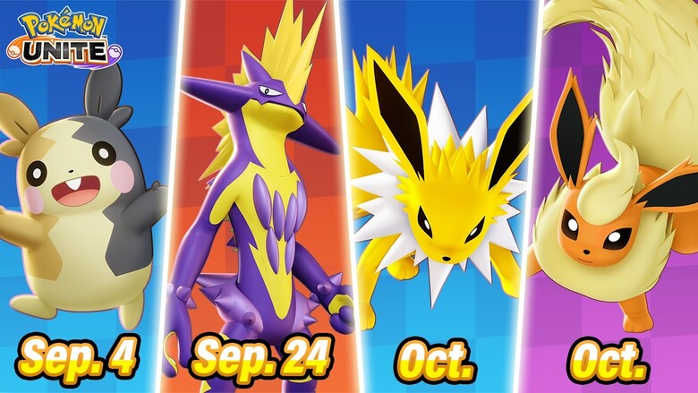 Morpeko, Toxtricity, Flareon and Jolteon announced for Pokémon UNITE