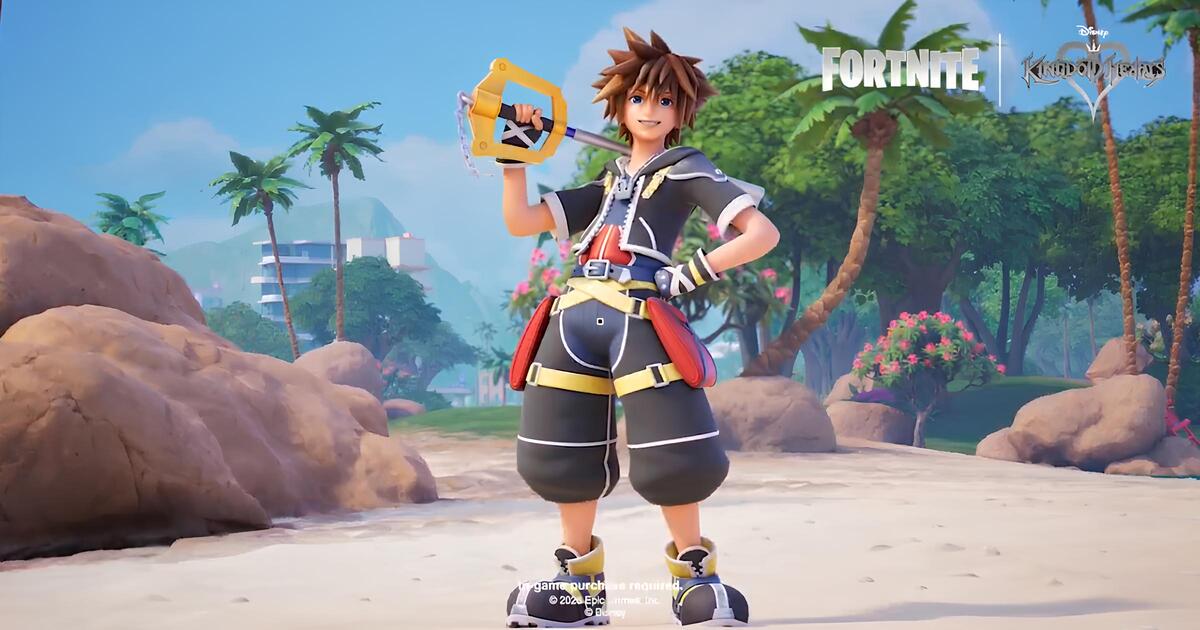 Sora from “Kingdom Hearts” Appears in “Fortnite”! New Trailer Released